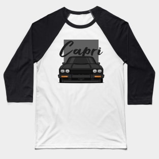 Front Black Capri MK3 Classic Baseball T-Shirt